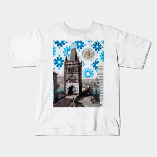 Prague Building & Moroccan Tiles Kids T-Shirt